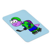 Illustratie van een Spinosaurus hockeyer. Magneet (Rechterzijde)