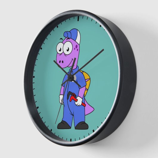 Illustratie van een Spinosaurus loodgieter. (Hoek)