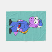 Illustratie van een Spinosaurus loodgieter. Fleece Deken (Voorkant (Horizontaal))