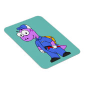 Illustratie van een Spinosaurus loodgieter. Magneet (Rechterzijde)