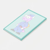 Illustratie van een Spinosaurus loodgieter. Post-it® Notes (Schuin)