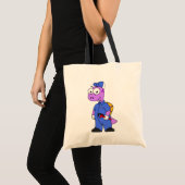 Illustratie van een Spinosaurus loodgieter. Tote Bag (Voorkant (product))