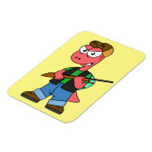 Illustratie van een Spinosaurusjager met Pistool. Magneet (Linkerzijde)