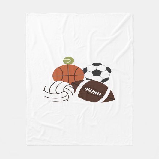 illustratie van een sportbal fleece deken (Voorkant)