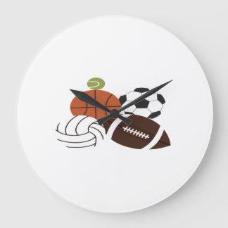 illustratie van een sportbal grote klok