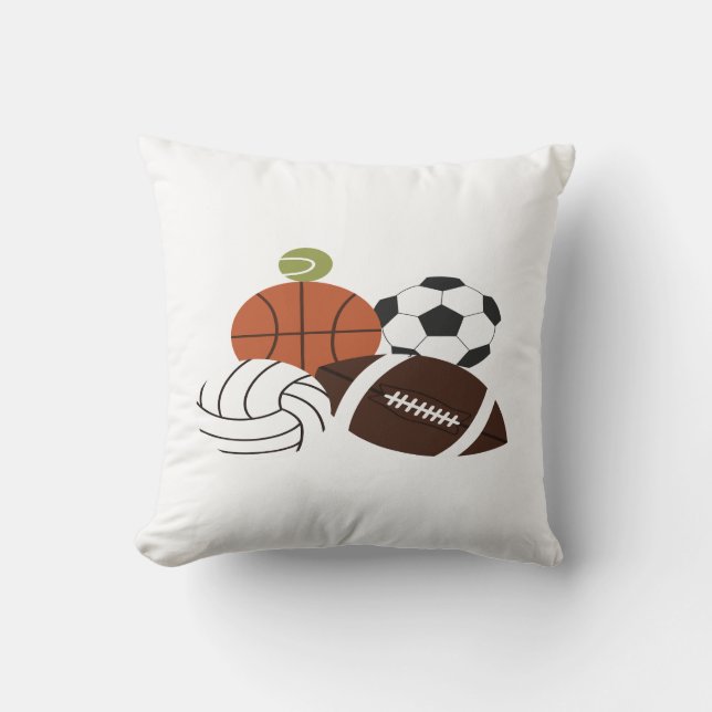 illustratie van een sportbal kussen (Voorkant)