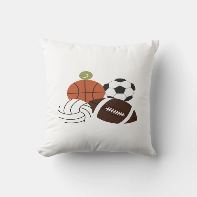 illustratie van een sportbal kussen (Voorkant)