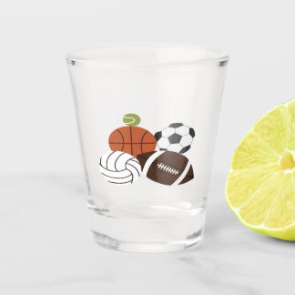 illustratie van een sportbal shot glas