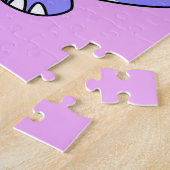 Illustratie van een Stegosaurus die basketbal spee Legpuzzel (Zijkant)