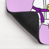 Illustratie van een stegosaurus die karate beoefen muismat (Hoek)