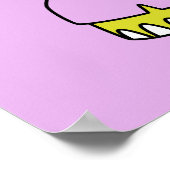 Illustratie van een stegosaurus die karate beoefen poster (Hoek)