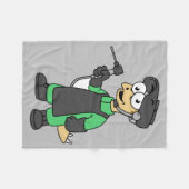 Illustratie van een Stegosaurus-lasser. Fleece Deken (Voorkant (Horizontaal))