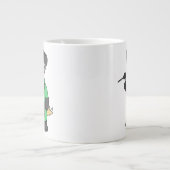 Illustratie van een Stegosaurus-lasser. Grote Koffiekop (Voorkant)