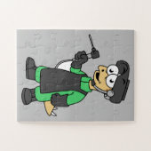 Illustratie van een Stegosaurus-lasser. Legpuzzel (Horizontaal)