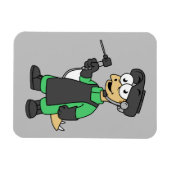 Illustratie van een Stegosaurus-lasser. Magneet (Horizontaal)