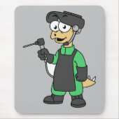 Illustratie van een Stegosaurus-lasser. Muismat (Voorkant)