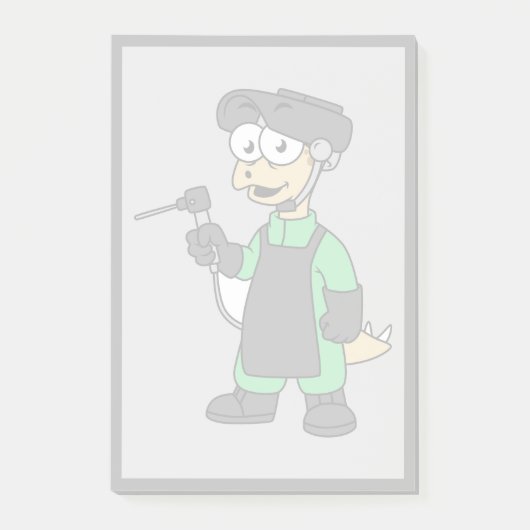 Illustratie van een Stegosaurus-lasser. Post-it® Notes (Voorkant)