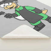 Illustratie van een Stegosaurus-lasser. Sherpa Deken (3/4)