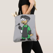 Illustratie van een Stegosaurus-lasser. Tote Bag (Dichtbij)