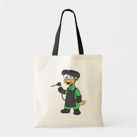 Illustratie van een Stegosaurus-lasser. Tote Bag (Voorkant)