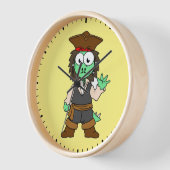 Illustratie van een Stegosaurus piraat, Jack Sparr (Hoek)