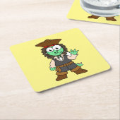 Illustratie van een Stegosaurus piraat, Jack Sparr Kartonnen Onderzetters (Schuin)