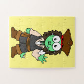 Illustratie van een Stegosaurus piraat, Jack Sparr Legpuzzel (Horizontaal)