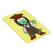 Illustratie van een Stegosaurus piraat, Jack Sparr Magneet (Rechterzijde)