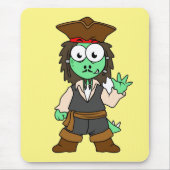 Illustratie van een Stegosaurus piraat, Jack Sparr Muismat (Voorkant)