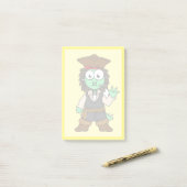 Illustratie van een Stegosaurus piraat, Jack Sparr Post-it® Notes (Op bureau)