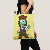 Illustratie van een Stegosaurus piraat, Jack Sparr Tote Bag (Dichtbij)