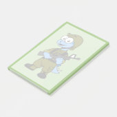 Illustratie van een Stegosaurus soldaat. Post-it® Notes (Schuin)