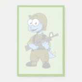 Illustratie van een Stegosaurus soldaat. Post-it® Notes (Voorkant)