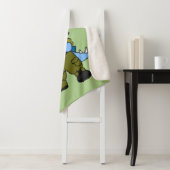 Illustratie van een Stegosaurus soldaat. Sherpa Deken (In situ)