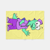 Illustratie van een Stegosaurus verpleegster. Fleece Deken (Voorkant (Horizontaal))