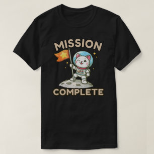 Illustratie van een succesvolle missie van een sch t-shirt