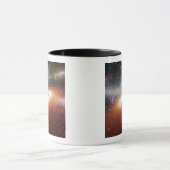 Illustratie van een superzwaar zwart gat mok (Midden)