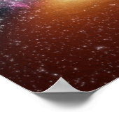 Illustratie van een superzwaar zwart gat poster (Hoek)