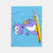 Illustratie van een survende spinosaurus. fleece deken (Voorkant)