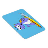 Illustratie van een survende spinosaurus. magneet (Rechterzijde)