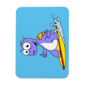 Illustratie van een survende spinosaurus. magneet (Verticaal)