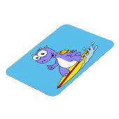 Illustratie van een survende spinosaurus. magneet (Linkerzijde)