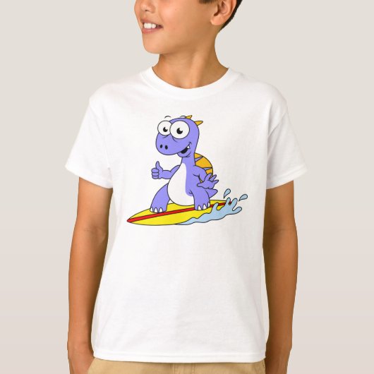 Illustratie van een survende spinosaurus. t-shirt (Voorkant)