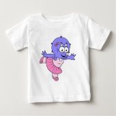 Illustratie van een Triceratops balletdanser. (Voorkant)