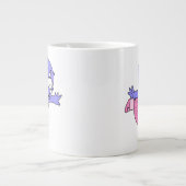 Illustratie van een Triceratops balletdanser. Grote Koffiekop (Voorkant)