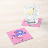 Illustratie van een Triceratops balletdanser. Kartonnen Onderzetters (Insitu)