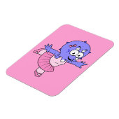 Illustratie van een Triceratops balletdanser. Magneet (Linkerzijde)