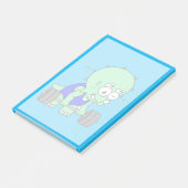 Illustratie van een Triceratops die gewichten opti Post-it® Notes (Schuin)