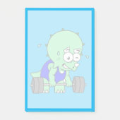 Illustratie van een Triceratops die gewichten opti Post-it® Notes (Voorkant)