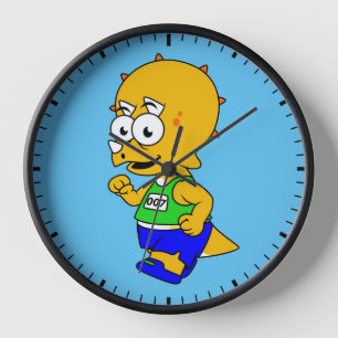 Illustratie van een Triceratops-loper.